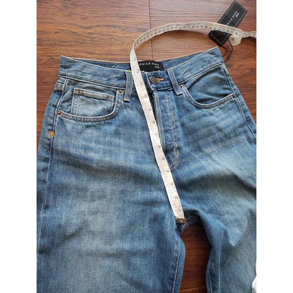 NWT Veronica Beard Blake Classic Y2K Collegiate Feminine Wide Leg Jeans Size 27 - Picture 7 of 9